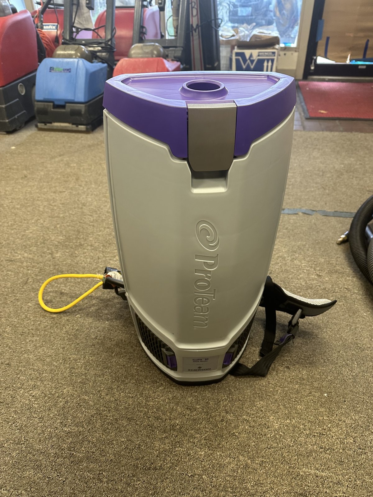 ProTeam professional vacuum equipment used by TBM